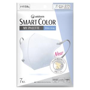 「ユニ・チャーム」　超快適ＳＭＡＲＴＣＯＬＯＲ　ＭｙＰａｌｅｔｔｅ　Ｗｈｉｔｅ×Ｇｒａｙふつう　７枚