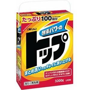 「ライオン」 無リントップ 粉末洗剤 3.2kg 「日用品」