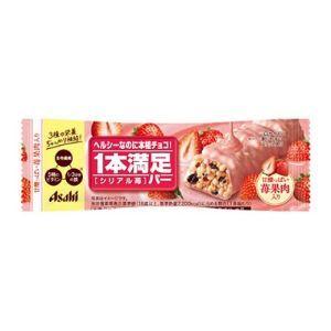 アサヒグループ食品 1本満足バー シリアル 苺 1本 : 薬のファインズ