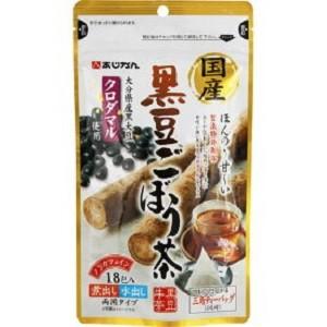 「あじかん」 国産黒豆ごぼう茶 1.5g×18包入 「健康食品」