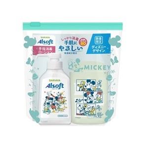 「優良配送対応」「サラヤ」 アルソフト消毒L ホルダーミッキー 250mL 「指定医薬部外品」