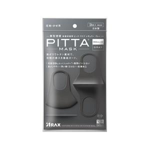 「アラクス」 PITTA MASK REGULAR GRAY (ピッタ マスク レギュラーサイズ グ...