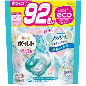 「優良配送対応」「P&G ジャパン」　ボールドジェルボール４Ｄ爽やかフレッシュフラワーサボンの香り　つめかえ超メガジャンボサイズ　９２個｜finespharma