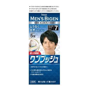 「ホーユー」 メンズビゲン ワンプッシュ ナチュラルブラック 7 1セット (医薬部外品) 「日用品...