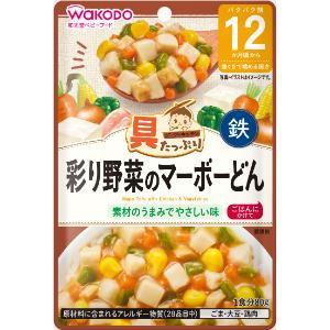 「アサヒグループ食品」　具たっぷりグーグーキッチン　彩り野菜のマーボーどん　80g