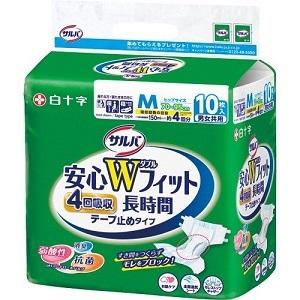 サルバ 安心Wフィット M 男女共用 ( 10枚入 )/ : 爽快ドラッグ - 通販