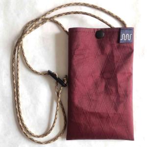 フィンガージョイント・スマホポーチ「コードカラー：ベージュカモ」スマホポシェット　X-Pacワイン　サコッシュ　シンプル　ミニショルダーバッグ