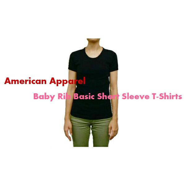 American Apparel（アメリカンアパレル）　レディース　ベビーリブ ベーシック ショート...