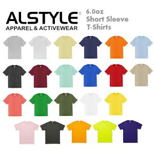 カラー1【S-XL】ALSTYLE (アルスタイル)6.0oz ショートスリーブ Ｔシャツ【1301...