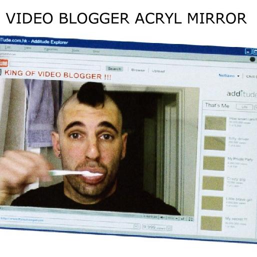 ビデオブロガー　アクリルミラー【47308】壁掛けミラー・鏡・ウォールミラー・インテリア