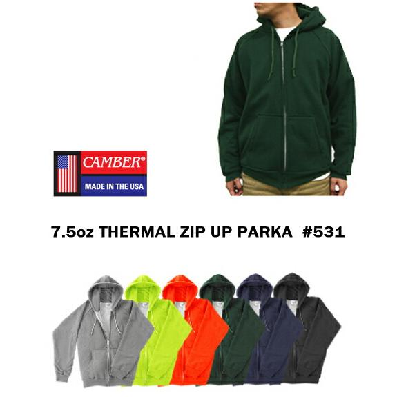 キャンバー ヘビーウェイトジップアップパーカー #531 CAMBER CHILL-BUSTER 7...