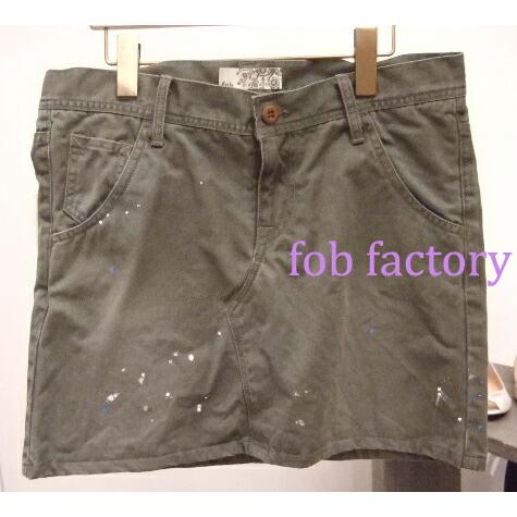 F.O.B FACTORY(エフオービー)ペイントワークスカート【即納】【在庫処分品】!!