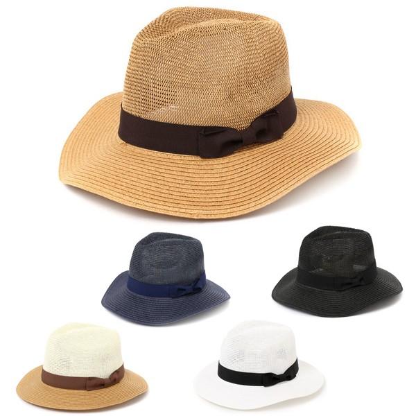 【レディース・メンズ】サーモコンビブレードツバ広中折れハット UV対策・紫外線つば付き・帽子・麦わら...