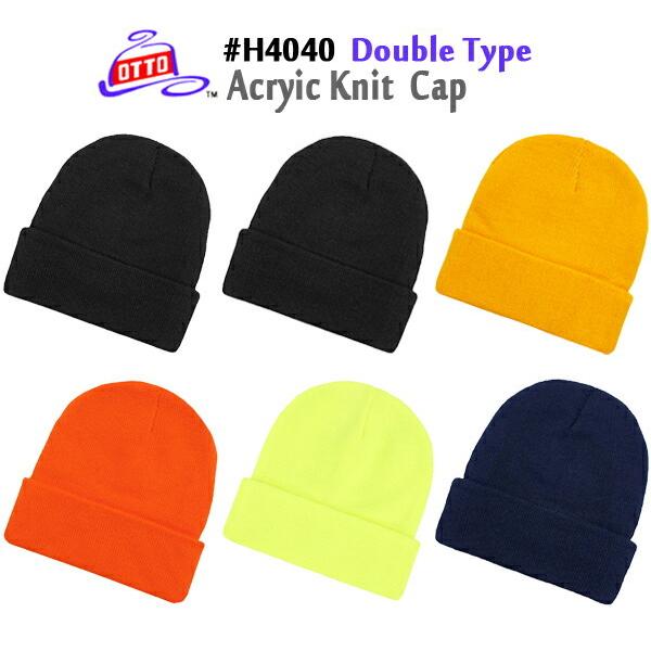 OTTO　ACRYLIC KNIT CAP　DOUBLE TYPE（アクリルニットキャップ　ダブルタ...