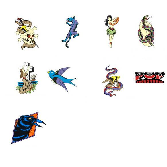 Pop Industries（ポップインダストリーズ） ステッカー（1）