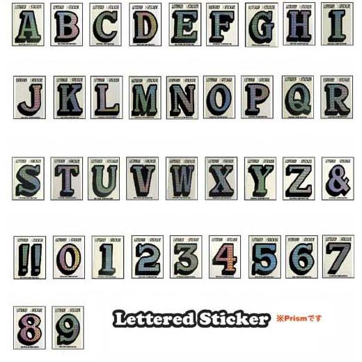 Prism Lettered Sticker(プリズムレタードステッカー）アルファベットのシール♪　...