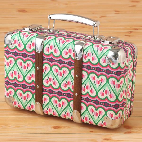 【送料無料（沖縄1500円）】KAZETO(カゼト)【布張りスーツケース クロックダンス30cmサイ...