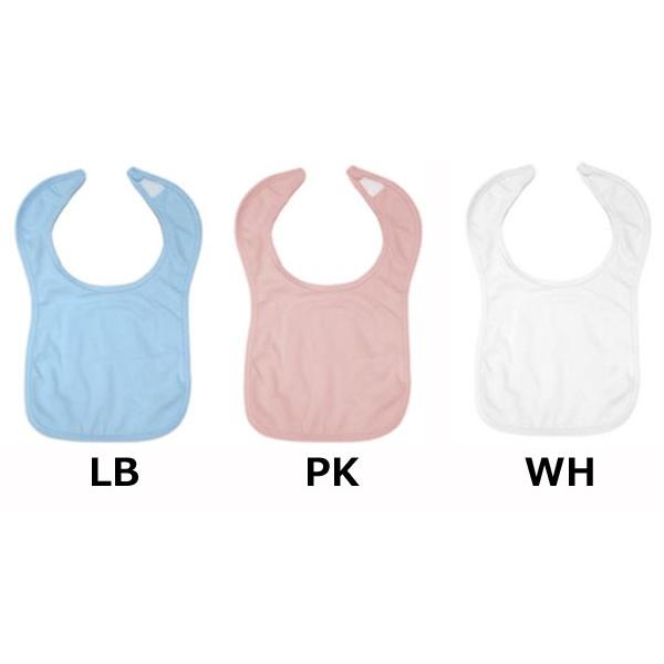 ベルクロビブ 【1005】【RABBIT SKINS(ラビットスキンズ)】5.5oz無地・ベビー・赤...