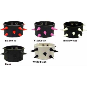 ラバーブレスレット　丸鋲2連（ラバー製でやわらかい素材のパンキッシュな腕輪♪）