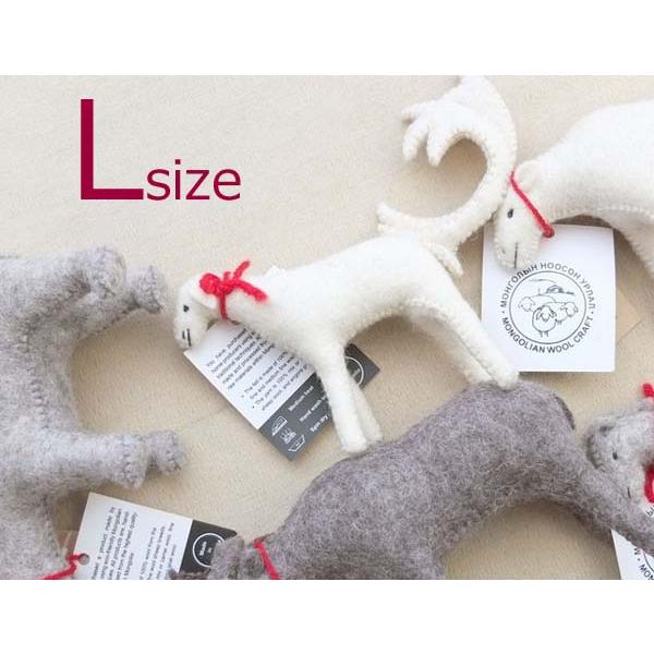 ハンドクラフト　ウール　アニマル　インテリアオブジェ　オーナメント【Lサイズ】【ホース・ベア・レイン...