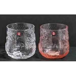 イッタラ フルッタ タンブラー クリア サーモンピンク ２個セット Frutta iittala｜北欧雑貨店FinnStyle