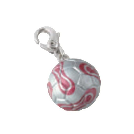 ハメパチ フィギュア サッカーボール シルバー サッカーキーホルダー