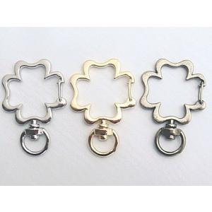 クローバー　アミナスカン　アンティーク　キーホルダー金具/キーホルダーパーツ/キーホルダー/ナスカン/カラビナ　MBS