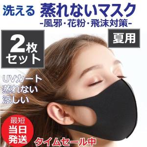 マスク 入荷 2枚セット 洗える 蒸れない 夏用 涼しい ウレタンマスク ウィルス飛沫 男女兼用 在庫あり
