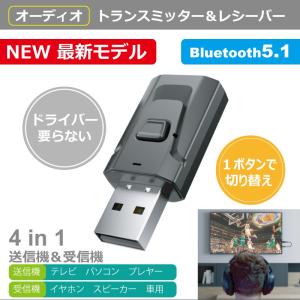 Bluetooth トランスミッター レシーバー 送受信機 Bluetooth 5.1 テレビ スピーカー 4in1｜FIPRIN