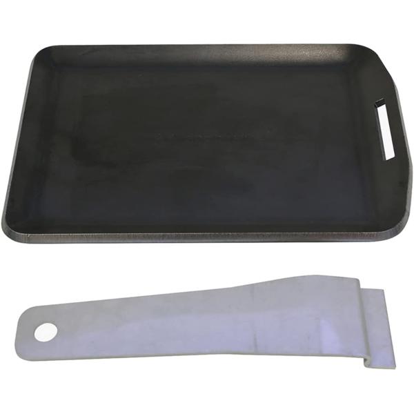 FIRE BANK 極厚鉄板角型 黒皮鉄製 ソロキャンプ BBQ 板厚 4.5mm 鉄板 バーベキュ...