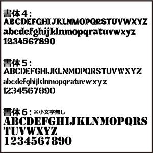 凸凹面なクーラーボックスにも貼れる! 英数字で...の詳細画像5