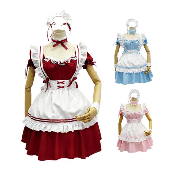 送料無料 仮装 メイド服 コスプレ ロリータ lolita レディース ドレス ワンピース 美少女 ...