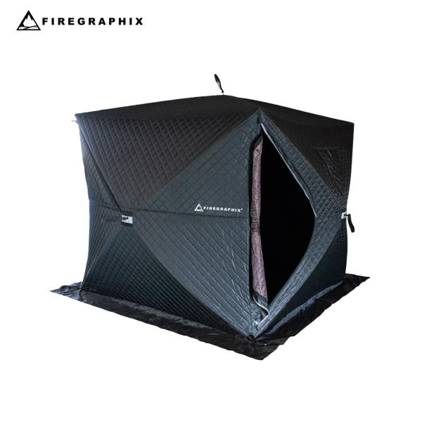 <FGS004> FGサウナテント 6人用 オリジナル 収納バッグ ペグx4 ロープx4 煙突ホール...