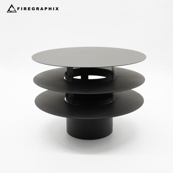 <FGS007> チムニートップ106 煙突トップ スパークアレスター 薪ストーブ アウトドア キャ...