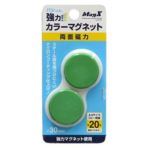 マグエックス カラーマグネット緑2P マグエックス