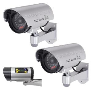 iimono117 ダミーカメラ  配線不要 電源不要 常時点滅 角度調整 取付簡単 防犯カメラ フェイクカメラ 監視カメラ ダミー