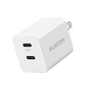 エレコム 充電器 Type-C 2ポート USB PD対応 20W 2台同時充電