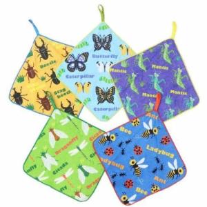 丸眞 ループタオル 5枚組 ピッコリーノ わくわくインセクト