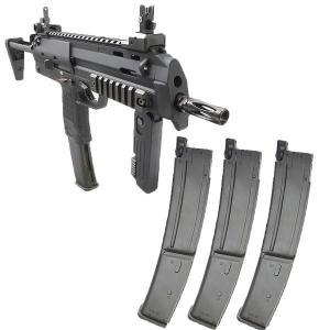 (4点セット品) 東京マルイ SMG MP7A1 BK 本体＆スペアマガジン３本