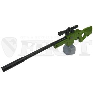 電動ウォーターガン AWM グリーン 水鉄砲 スナイパー ウォーターガン