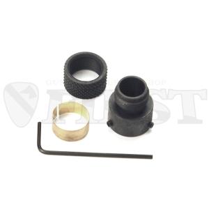 KM企画 3点保持 サイレンサーアダプター M9A1/M92F/PT92 逆ネジ エアガン sas パーツ サバゲ