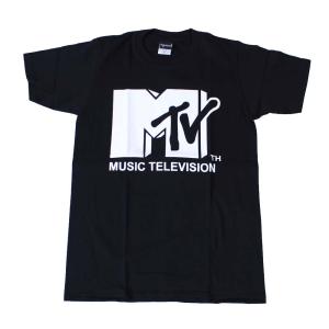 Tシャツ バンドTシャツ ロックTシャツ 半袖 (AG) エムティービー MTV 1 BLK S/S 黒