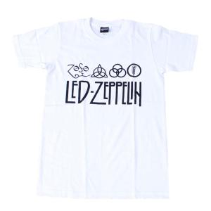 Tシャツ バンドTシャツ ロックTシャツ 半袖 (AG) レッドツェッペリン LED ZEPPELIN 1 WHT S/S 白｜First-Line