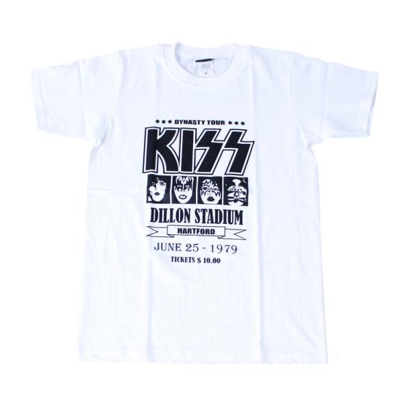 Tシャツ バンドTシャツ ロックTシャツ 半袖 (AG) キッス KISS 2 WHT S/S 白