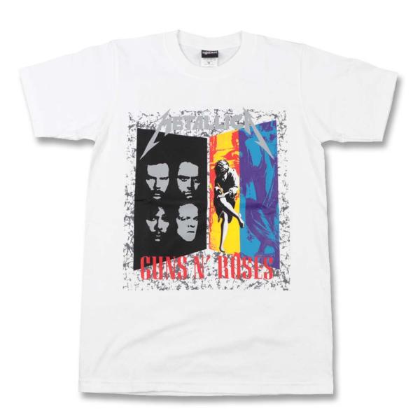 【新作】Tシャツ バンドTシャツ ロックTシャツ 半袖 (AG) ガンズアンドローゼズ メタリカ G...