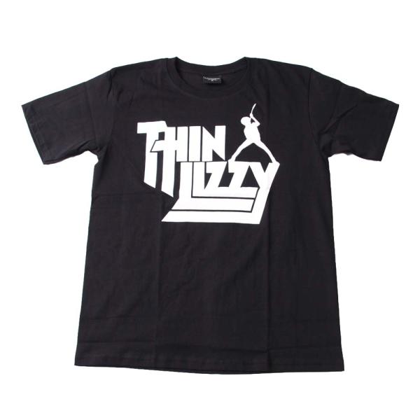 Tシャツ バンドTシャツ ロックTシャツ 半袖 (BW) シンリジィ THIN LIZZY 1 BL...