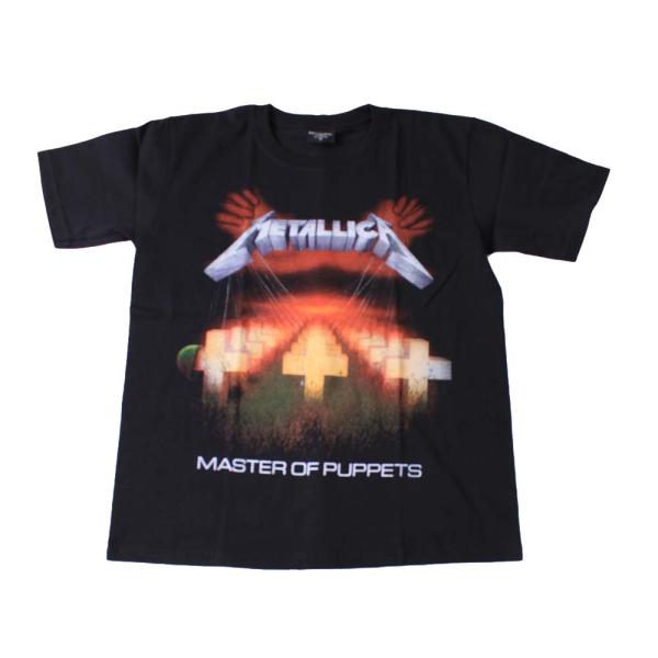 Tシャツ バンドTシャツ ロックTシャツ 半袖 (BW) メタリカ METALLICA 2 BLK ...