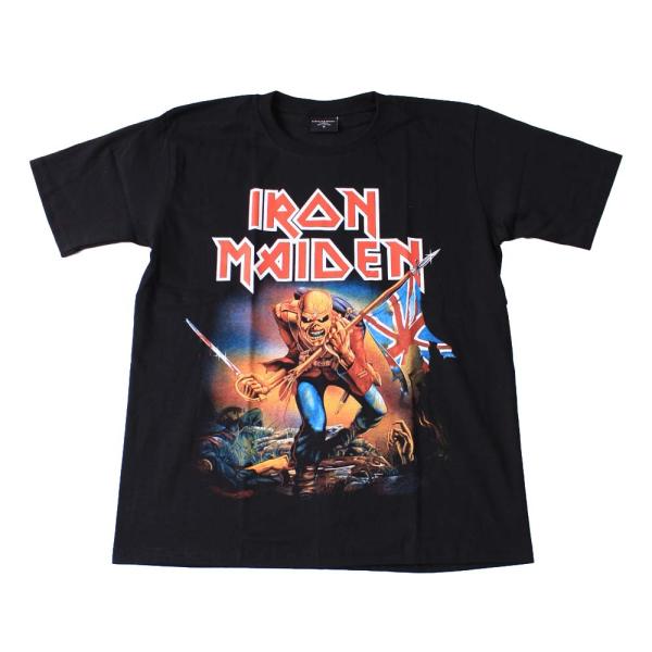 Tシャツ バンドTシャツ ロックTシャツ 半袖 (BW) アイアンメイデン IRON MAIDEN ...