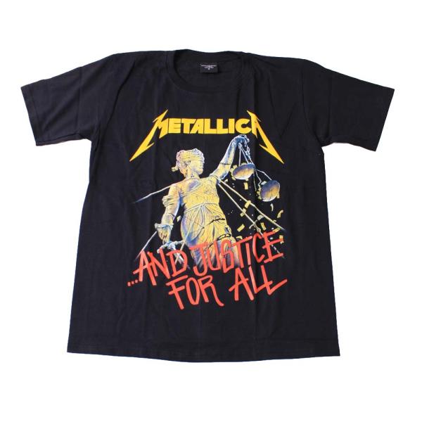 Tシャツ バンドTシャツ ロックTシャツ 半袖 (BW) メタリカ METALLICA 4 BLK ...