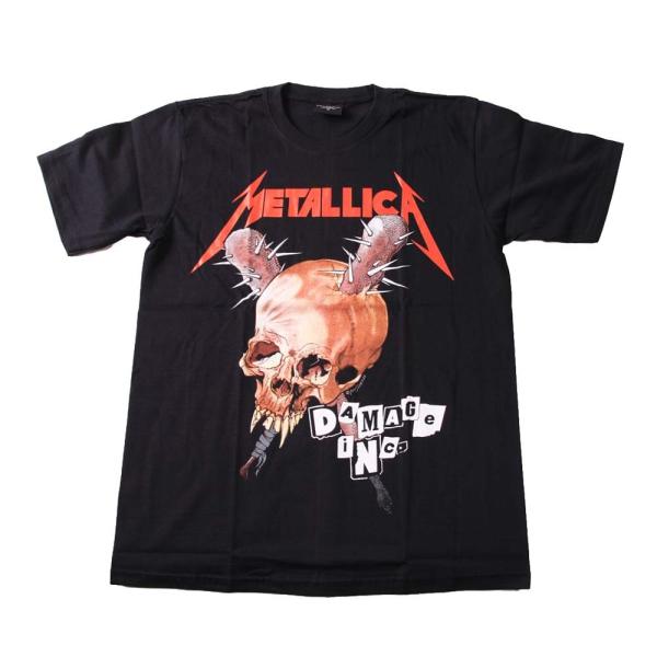 Tシャツ バンドTシャツ ロックTシャツ 半袖 (BW) メタリカ METALLICA 6 BLK ...